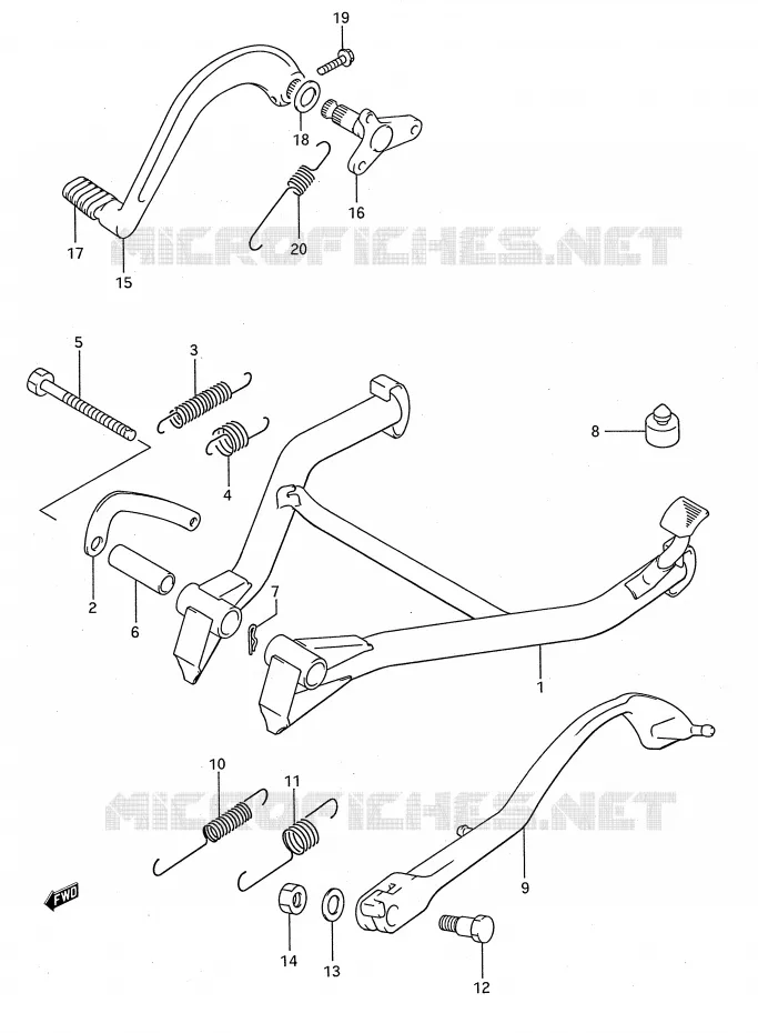 STAND Suzuki MOTO 750 GSX-F 1993  GSX750FP(E28)