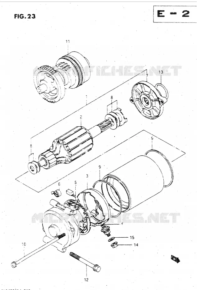 STARTMOTOR Suzuki MOTO 1400 CAVALCADE 1988  GV1400GDJ(DG-DJ/CJ)