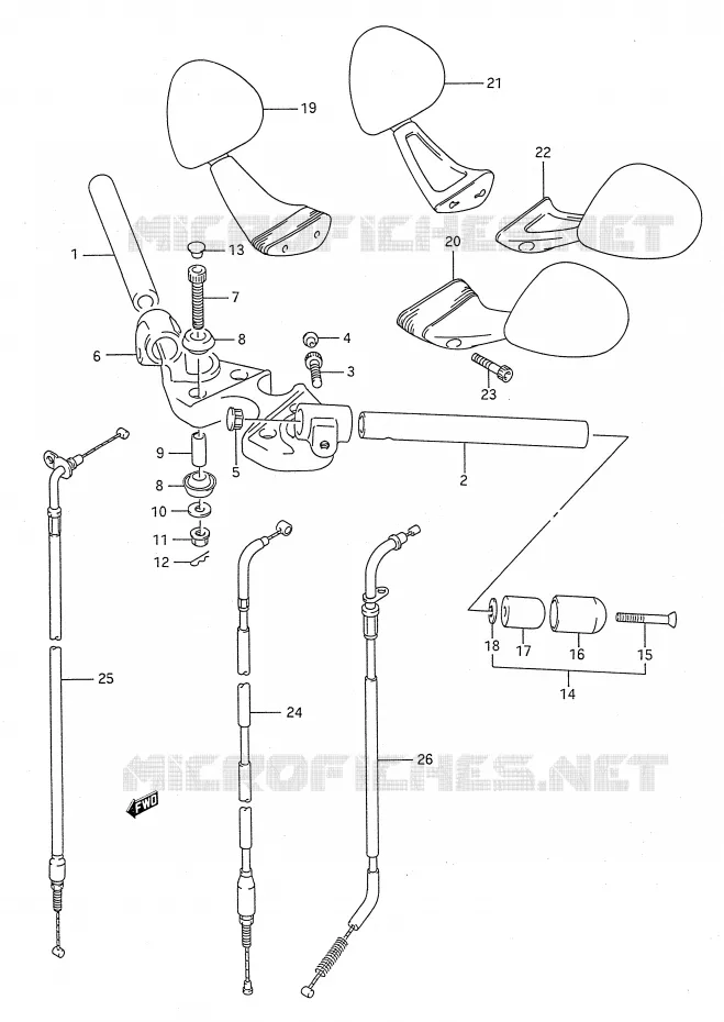 STUUR Suzuki MOTO 750 GSX-F 1992  GSX750FN(E28)