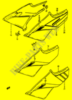 ACHTER KUIP  (MODELE D/E/F/G) voor Suzuki RG 50 1984