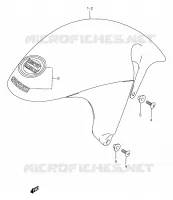 FRONT FENDER voor Suzuki RG 250 1997