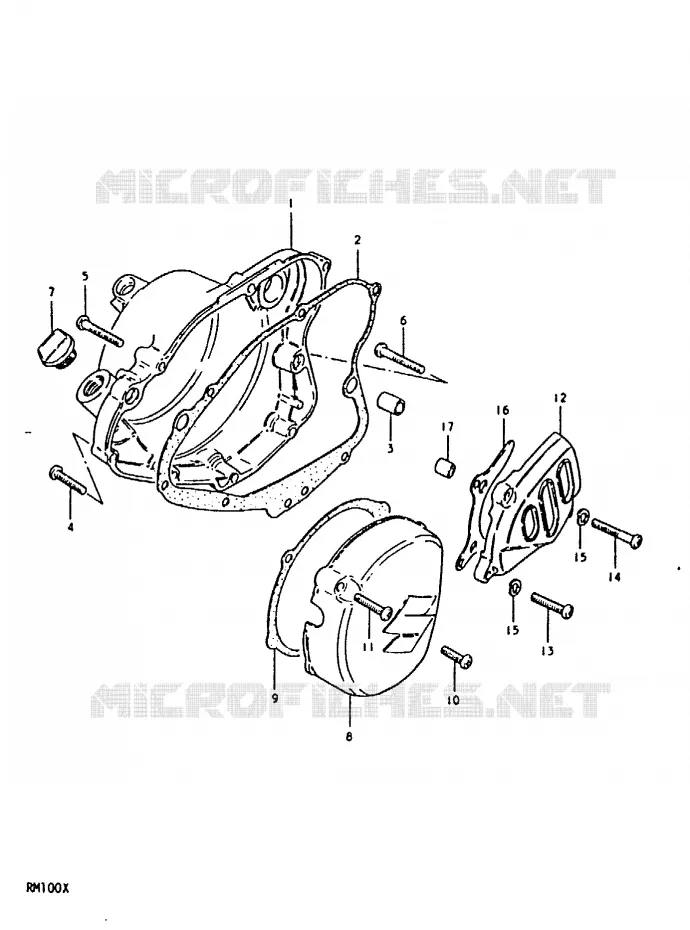 CASING Suzuki MOTO 100 RM 1999  RM100X(N/T/X)