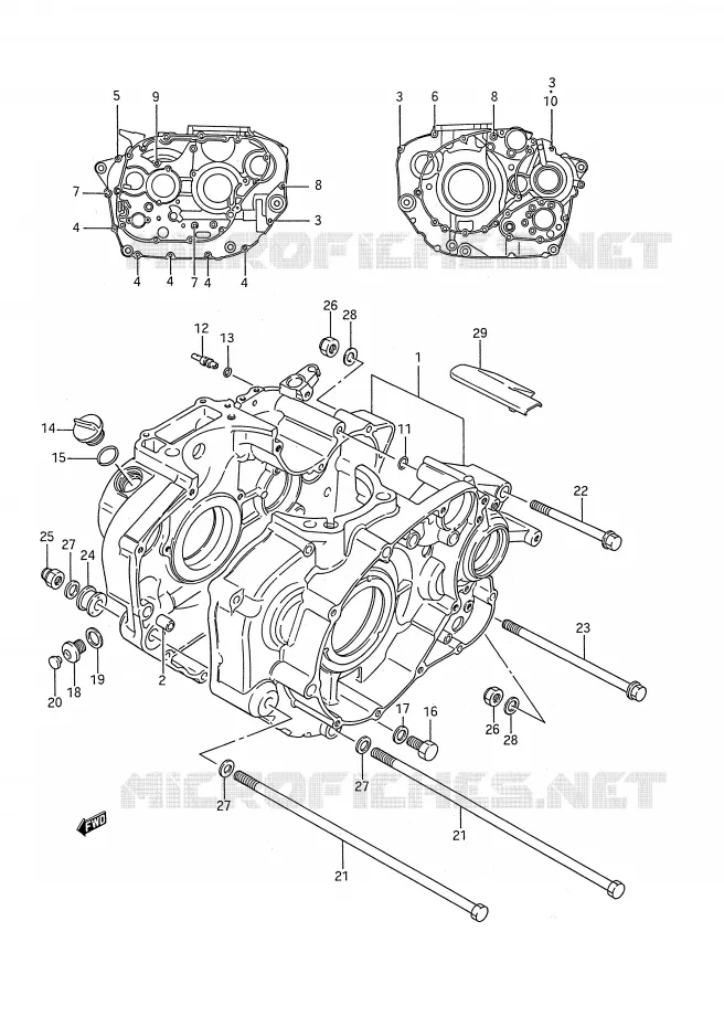 CASING Suzuki MOTO 650 BOULEVARD 1988  LS650PJ(E28)
