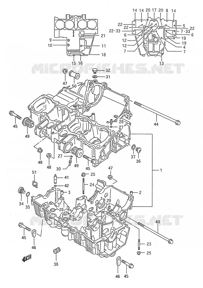 CASING Suzuki MOTO 750 GSX-F 1991  GSX750FM(E28)