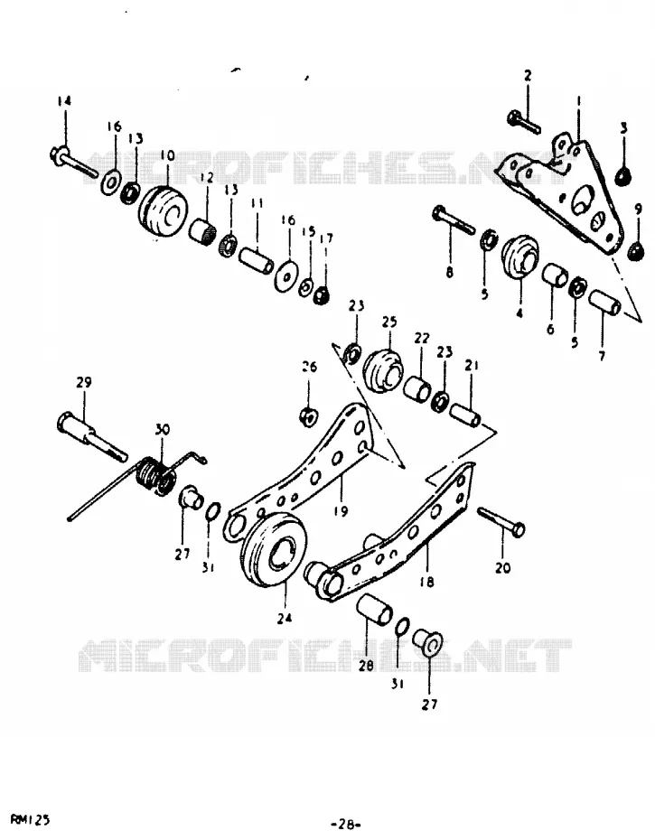 CHAIN ??GUIDE (RM125N) Suzuki MOTO 125 RM 1980  RM125T