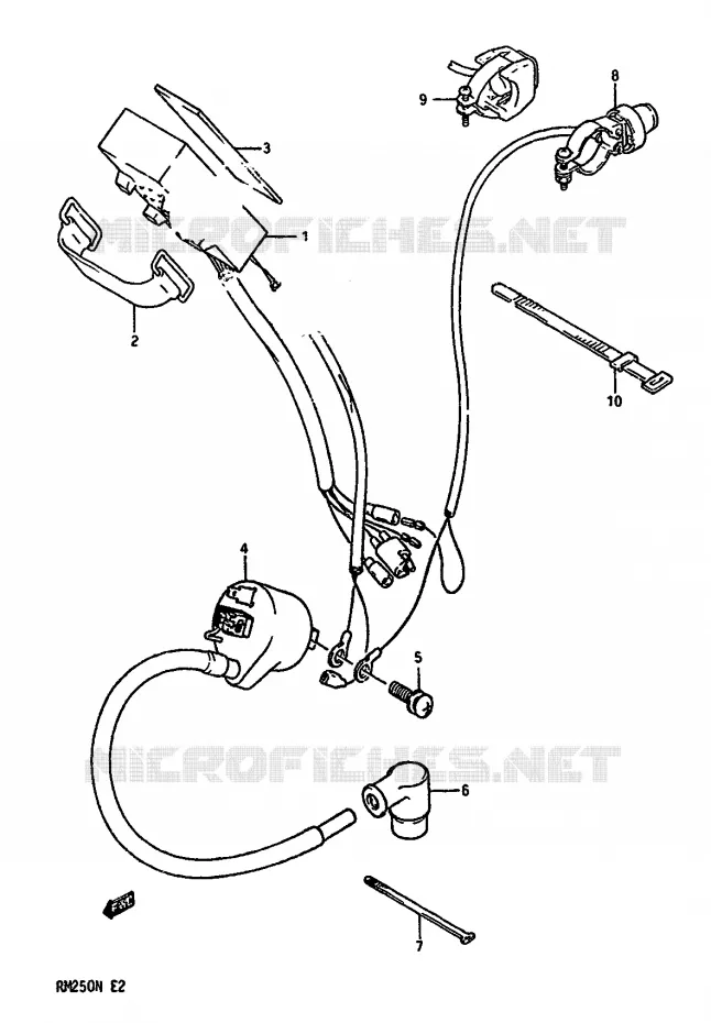 ELEKTRISCH Suzuki MOTO 250 RM 1990  RM250L(K/L/M/N)