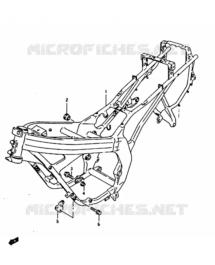 FRAME Suzuki MOTO 125 RG 1992  RG125FN(N/P/R)