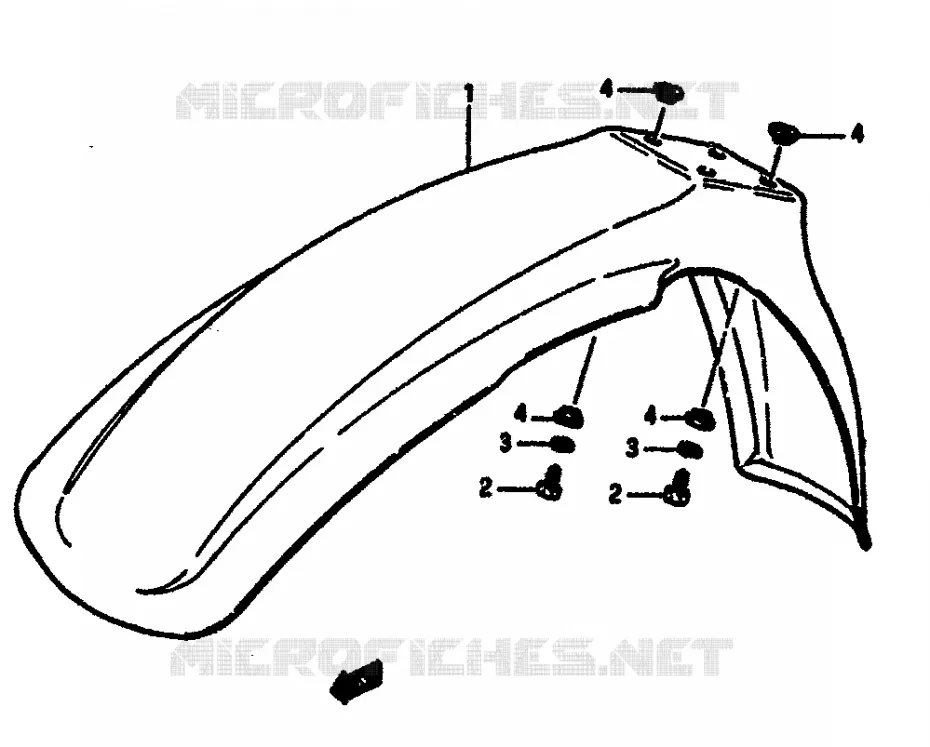 FRONT FENDER Suzuki MOTO 125 RM 1985  RM125F(E/F)