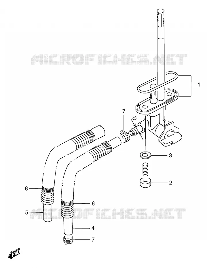FUEL COCK Suzuki MOTO 125 RG 1994  RG125FR(E18)