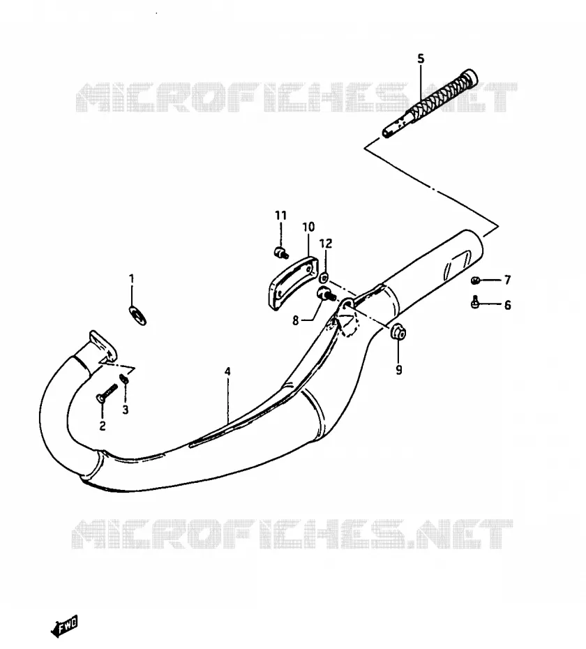 GELUIDDEMPER Suzuki MOTO 50 RG 1989  RG50K(D/E/F/1/G/J/K)