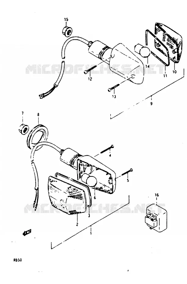 INDICATOREN Suzuki MOTO 50 Autres-modeles 1987  RB50H