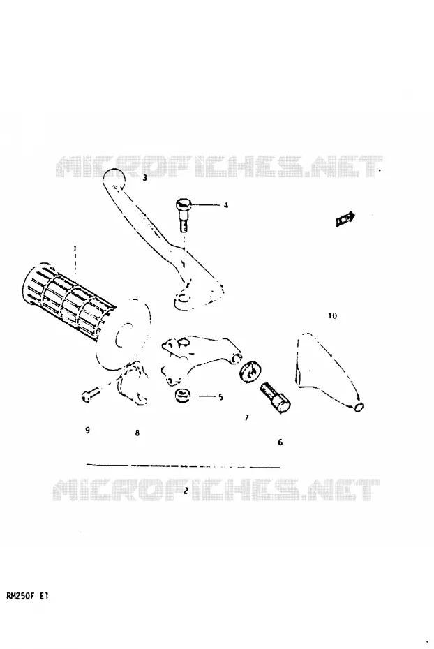 LINKER HANDGREEP (MODELE E) Suzuki MOTO 250 RM 1985  RM250F(E/F)