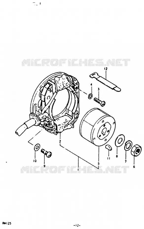 ONTSTEKING Suzuki MOTO 125 RM 1980  RM125T