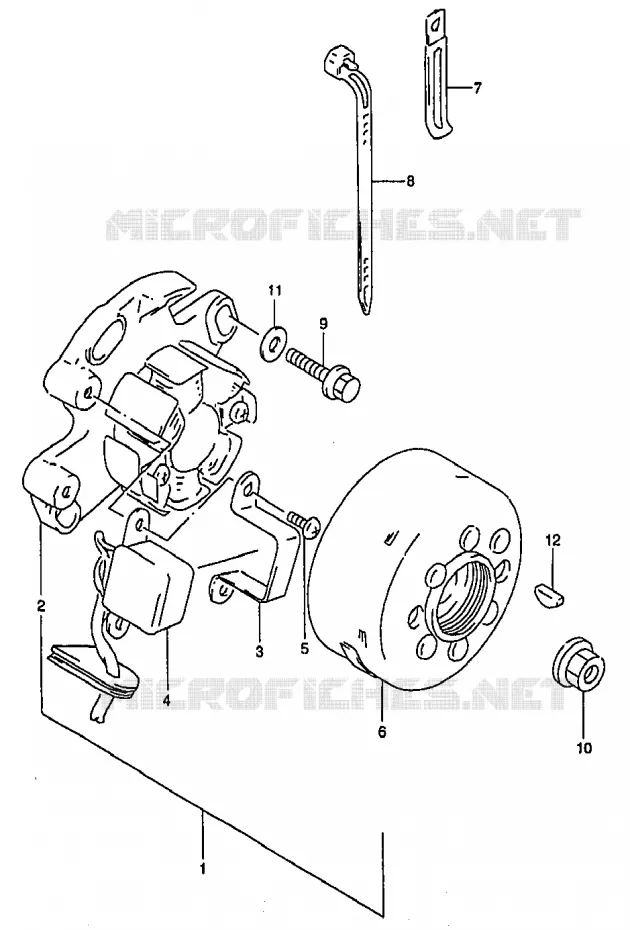 ONTSTEKING Suzuki MOTO 250 RM 1997  RM250V(T/V/W/X/Y)