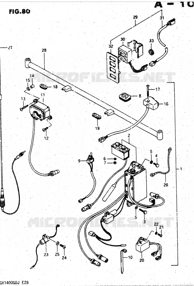 RADIO KIT (OPTIONNEL) Suzuki MOTO 1400 CAVALCADE 1986  GV1400GDG(DG-DJ/CJ)