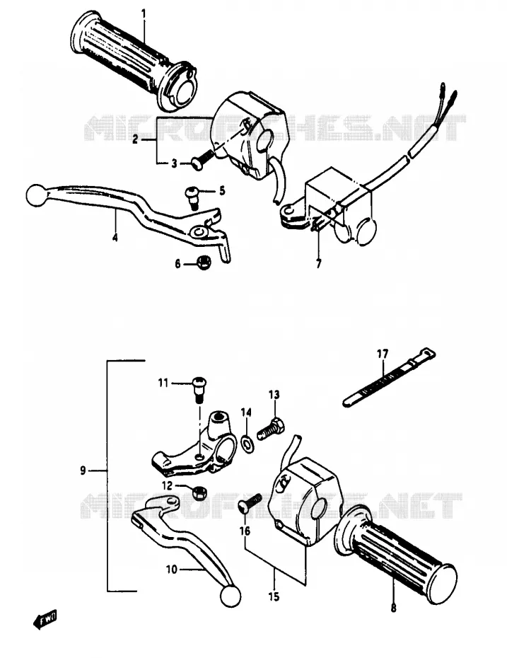 SCHAKELAARS Suzuki MOTO 50 RG 1984  RG50WE(D/E/F/1/G/J/K)