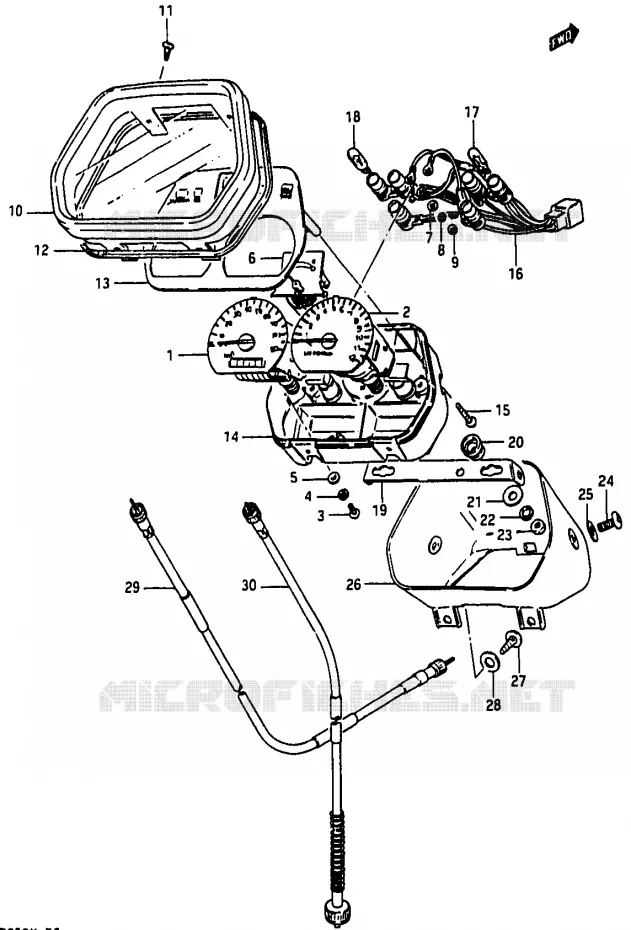 SNELHEIDSMETER Suzuki MOTO 50 RG 1984  RG50WE(D/E/F/1/G/J/K)