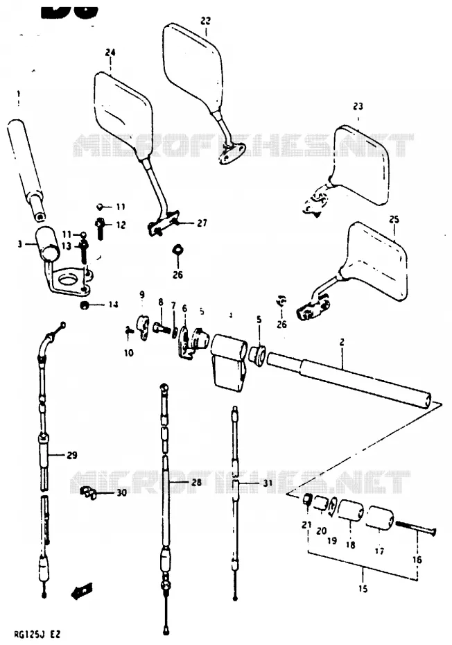 STUUR Suzuki MOTO 125 RG 1987  RG125CH(G/H/J)