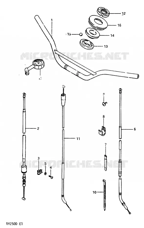 STUUR Suzuki MOTO 250 RM 1982  RM250Z(Z/D)