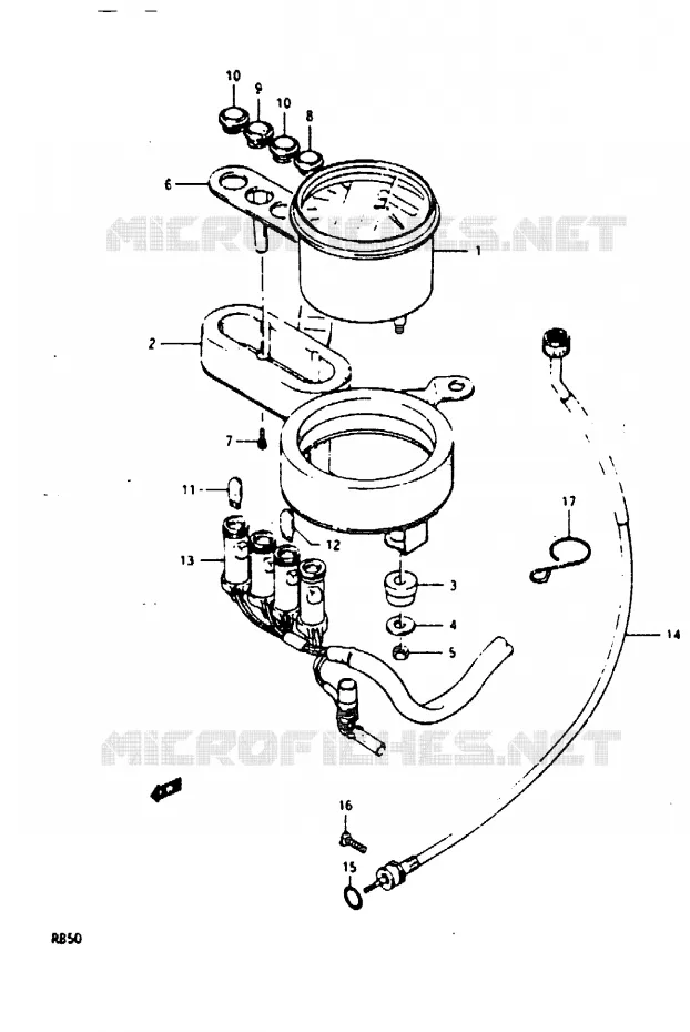 STUURKOLOM Suzuki MOTO 50 Autres-modeles 1987  RB50H