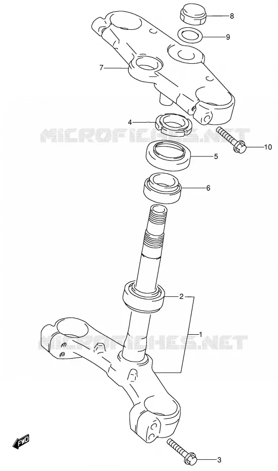 STUURKOLOM Suzuki MOTO 600 RF 1993  RF600RP(E2)