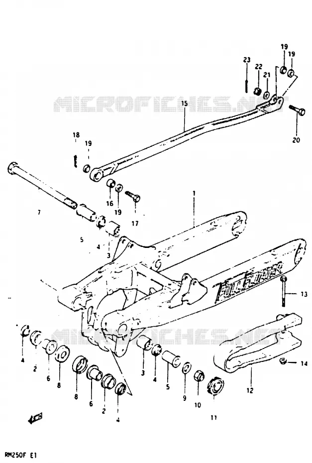 SWINGARM Suzuki MOTO 250 RM 1985  RM250F(E/F)