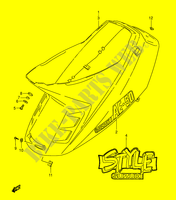 ACHTER KUIP  (MODELE L/M) voor Suzuki AE 50 1991