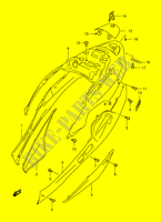 ACHTER KUIP  (MODELE T/V/W) voor Suzuki BURGMAN 150 1998