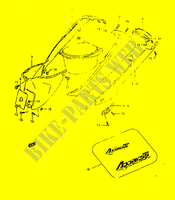 ACHTER KUIP voor Suzuki ADDRESS 100 1994