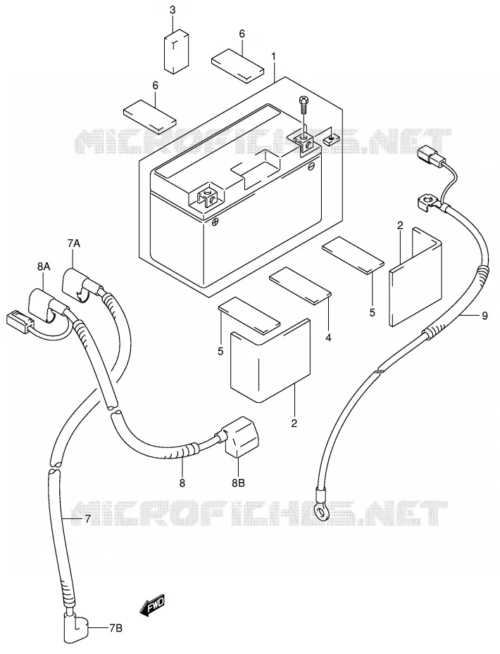 ACCU Suzuki MOTO 400 DR-Z 2002  DR-Z400SK2(E3/E28)
