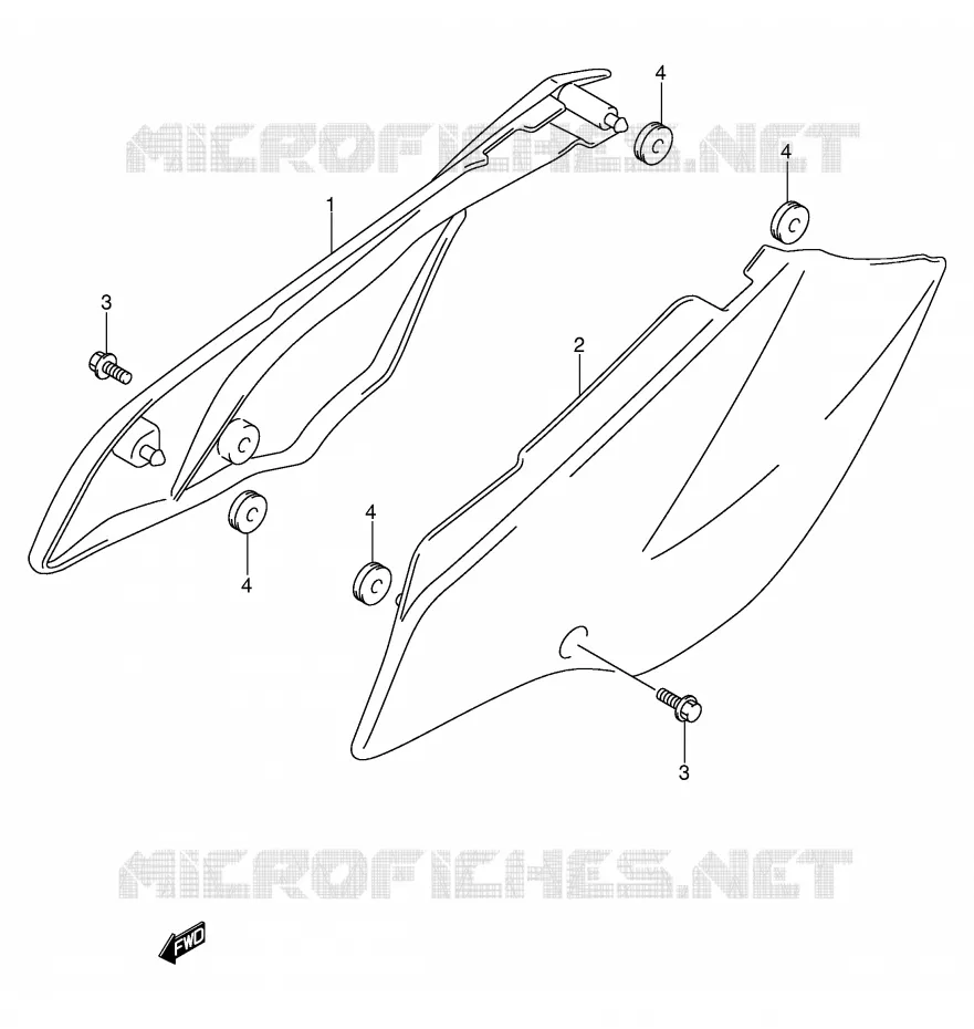 ACHTER KUIP Suzuki MOTO 125 DR-Z 2003  DR-Z125LK3(E3/E28)
