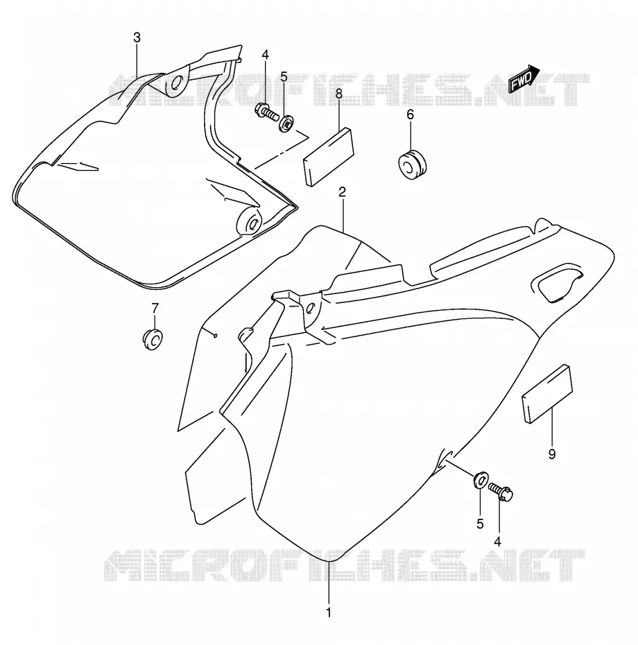 ACHTER KUIP Suzuki MOTO 400 DR-Z 2005  DR-Z400EK5(E3/E28)
