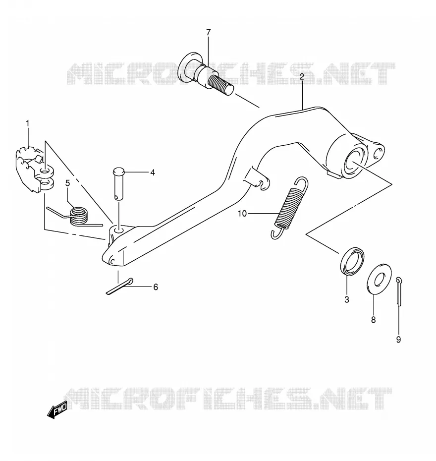 ACHTERREM (SANS E24) Suzuki MOTO 400 DR-Z 2006  DR-Z400EK6(E1)