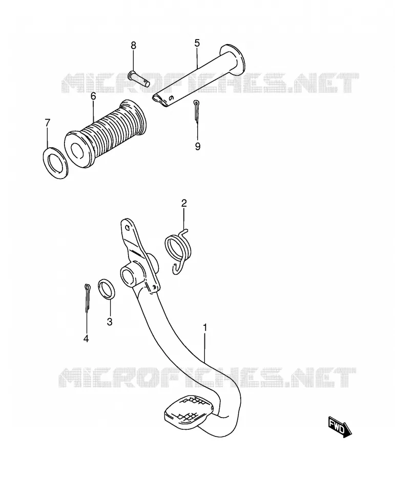 ACHTERREM Suzuki MOTO 115 AP 1999  AX115X(E71)