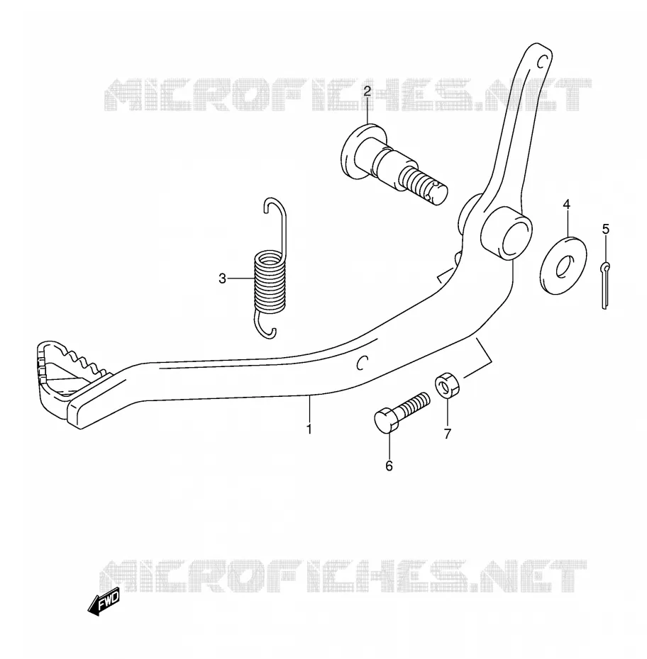 ACHTERREM Suzuki MOTO 125 DR-Z 2003  DR-Z125LK3(E3/E28)