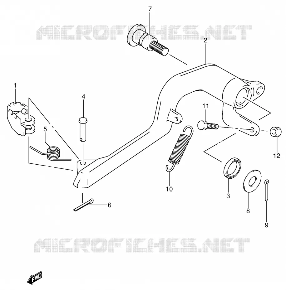 ACHTERREM Suzuki MOTO 400 DR-Z 2001  DR-Z400SK1(E3/E28)