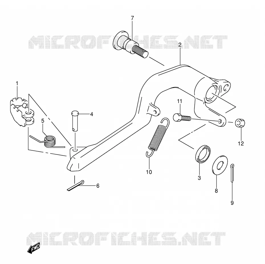 ACHTERREM Suzuki MOTO 400 DR-Z 2005  DR-Z400SK5(E2)