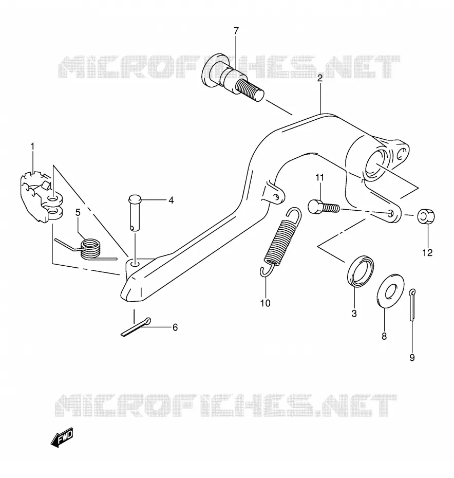 ACHTERREM Suzuki MOTO 400 DR-Z 2009  DR-Z400SK9(E3/E28)