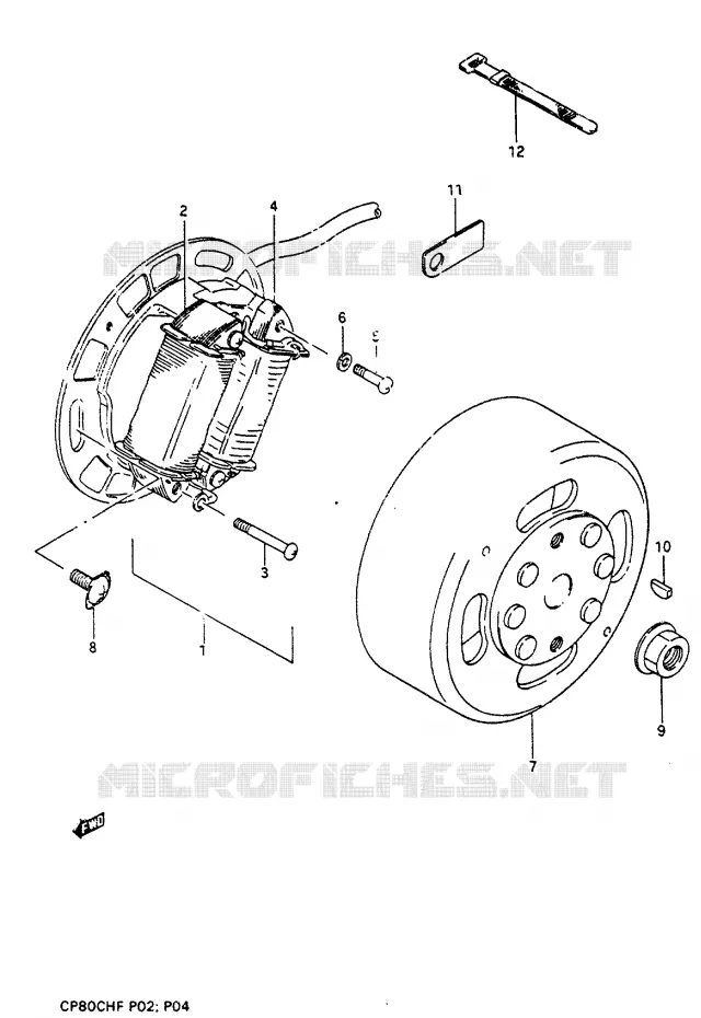 ALTERNATOR Suzuki SCOOTER 80 CP 1985  CP80CHF