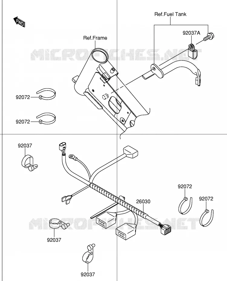BEDRADING - ACCU Suzuki MOTO 110 DR-Z 2003  DR-Z110K3(E28)