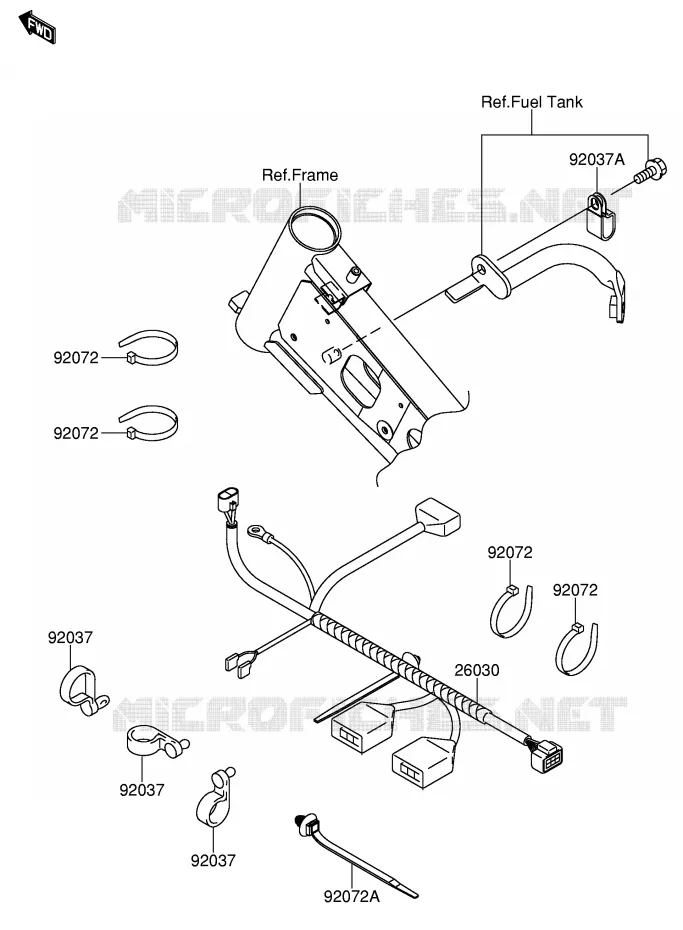 BEDRADING - ACCU Suzuki MOTO 110 DR-Z 2004  DR-Z110K4(E24)