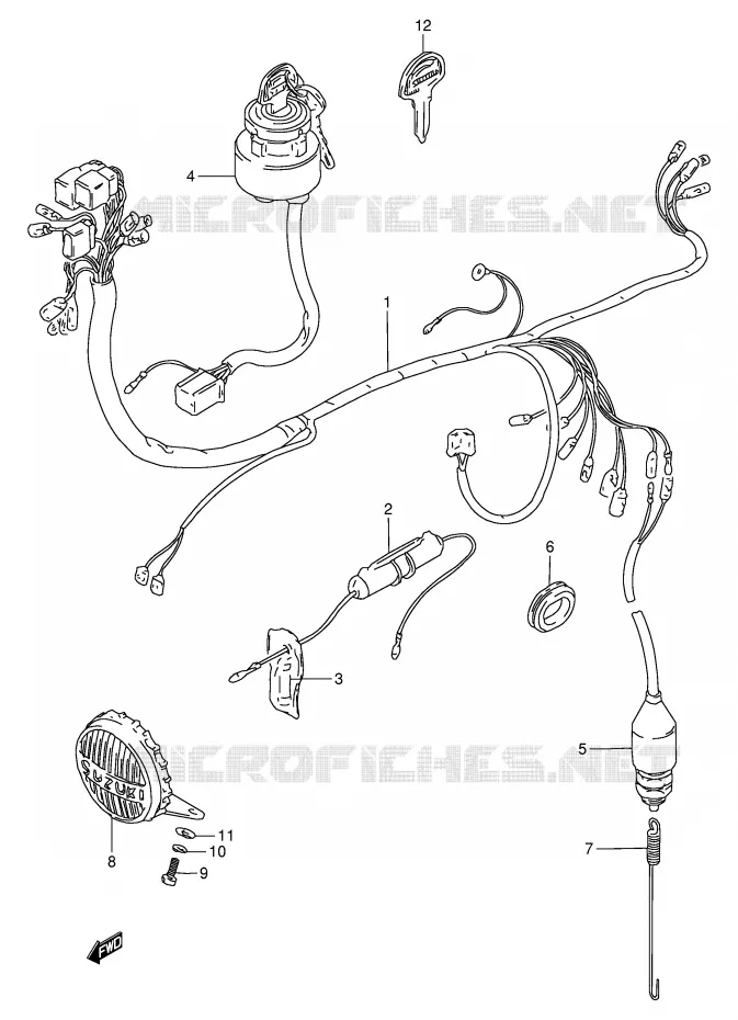 BEDRADING Suzuki MOTO 120 BX 1995  BX120S(P97)