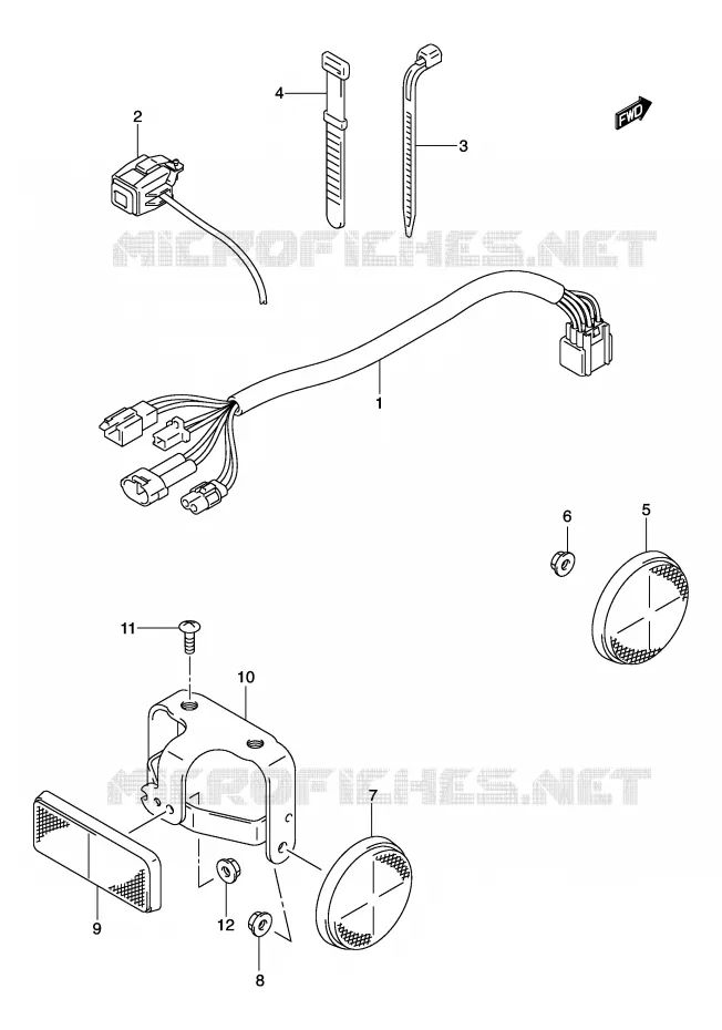 BEDRADING Suzuki MOTO 125 DR-Z 2003  DR-Z125K3(E3/E28)
