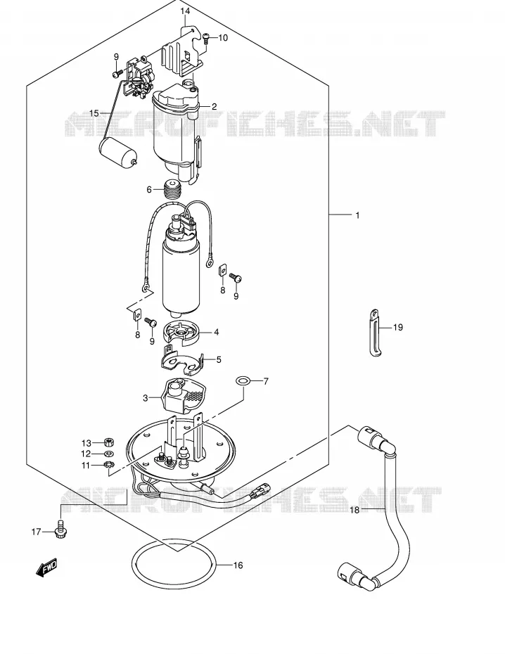 BENZINE POMP Suzuki MOTO 650 V-STROM 2006  DL650U3K6(E2)