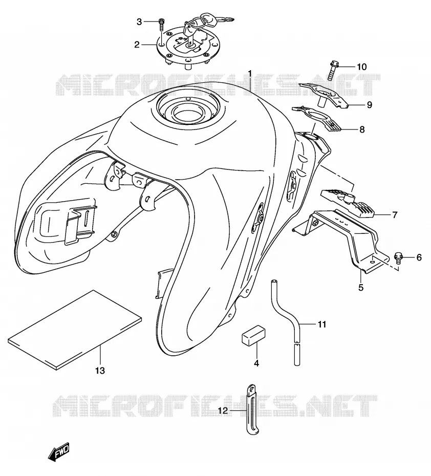 BENZINETANK Suzuki MOTO 1000 V-STROM 2002  DL1000K2(E2)