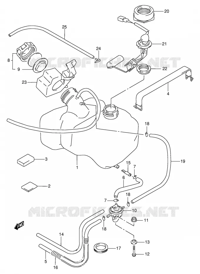 BENZINETANK Suzuki SCOOTER 100 ADDRESS 1993  AG100P(E71)