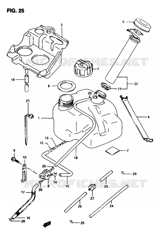 BENZINETANK Suzuki SCOOTER 50 AP 2007  AP507(T/7/V)