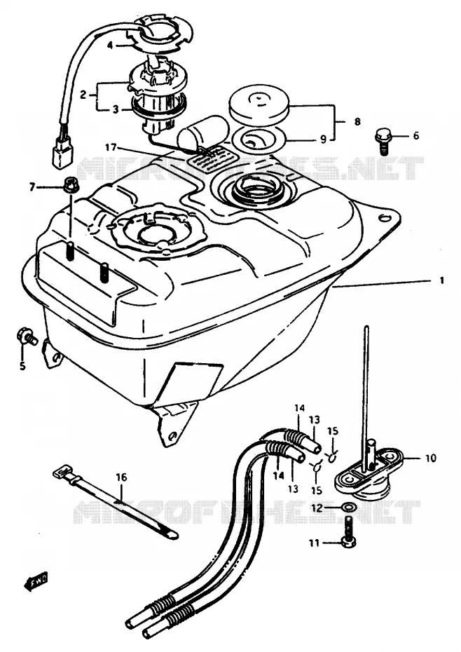 BENZINETANK Suzuki SCOOTER 50 CP 1991  CP50CHFM