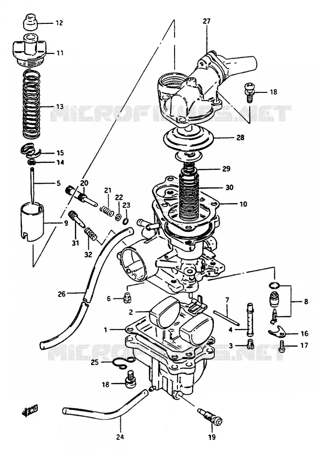 CARBURATOR Suzuki SCOOTER 50 CP 1991  CP50CHFM