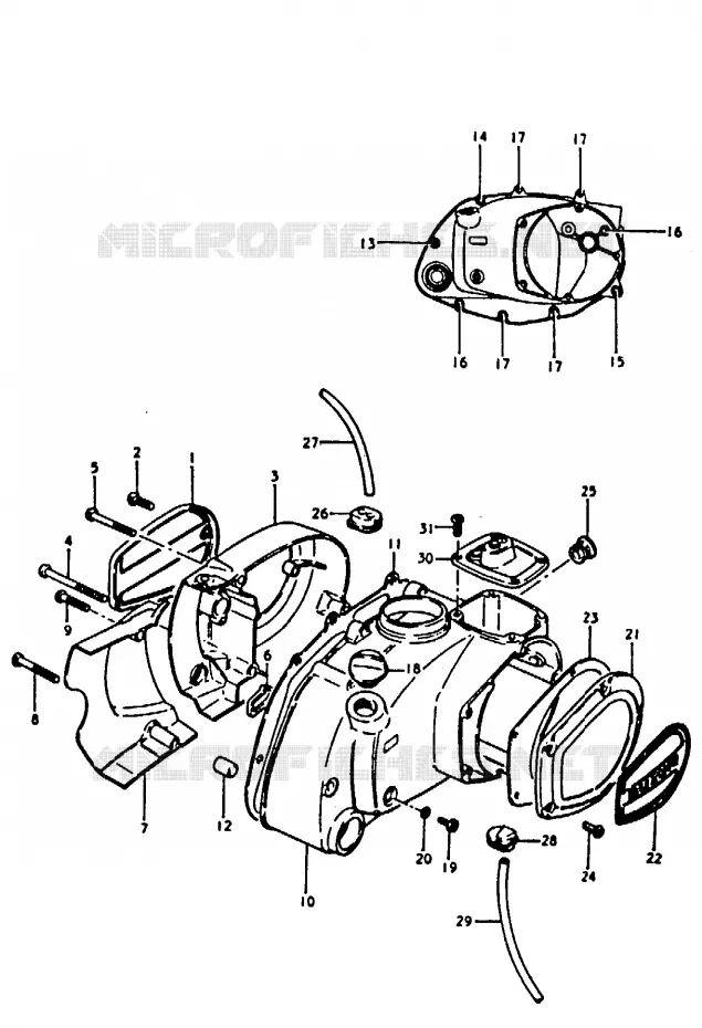 CASING (A100N) Suzuki MOTO 100 A100 1991  A100M(K/L/M/N/4)